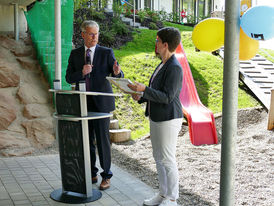 Einweihung der Katholischen Kindertagesstätte St. Vinzenz 2023 (Foto: Karl-Franz Thiede)